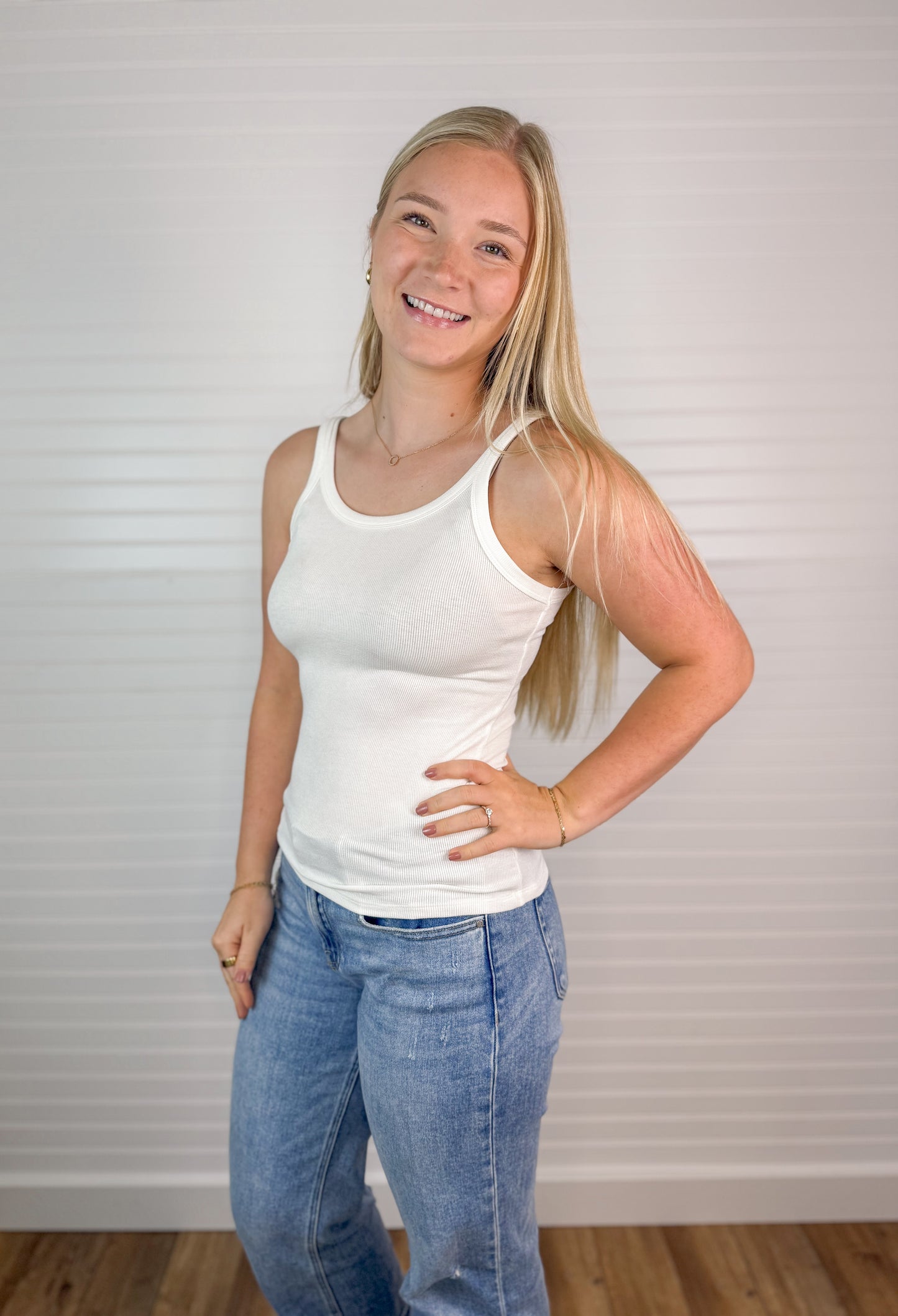 Stretchy Basic Ribbed Tank (2 colors)