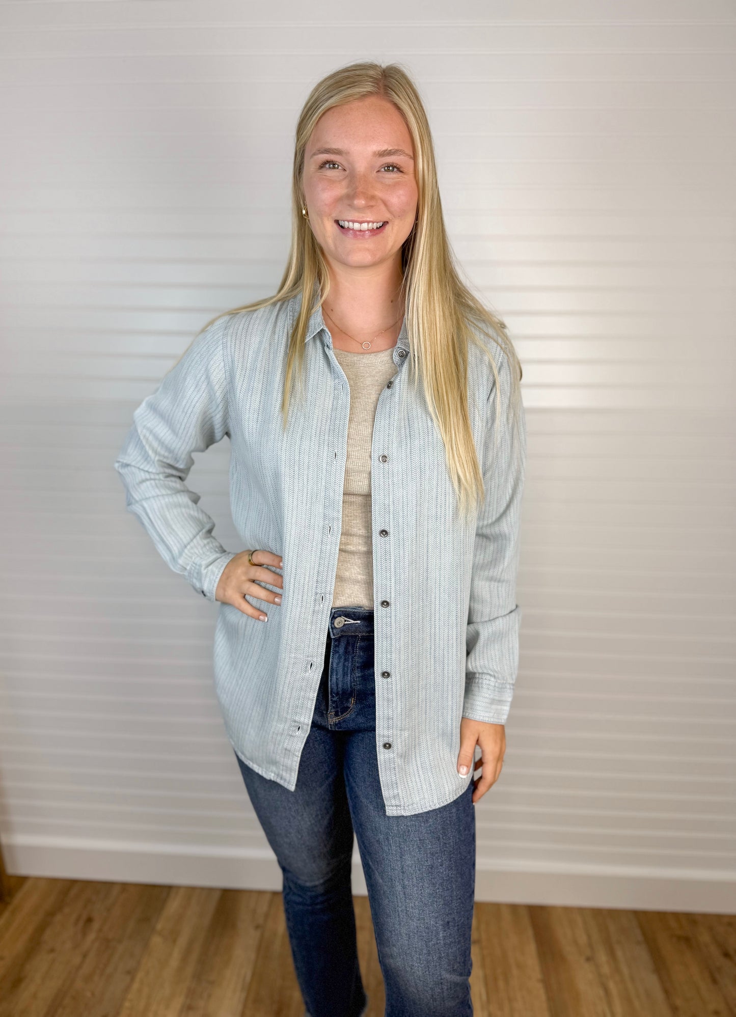 Button Down Shirt - Herringbone