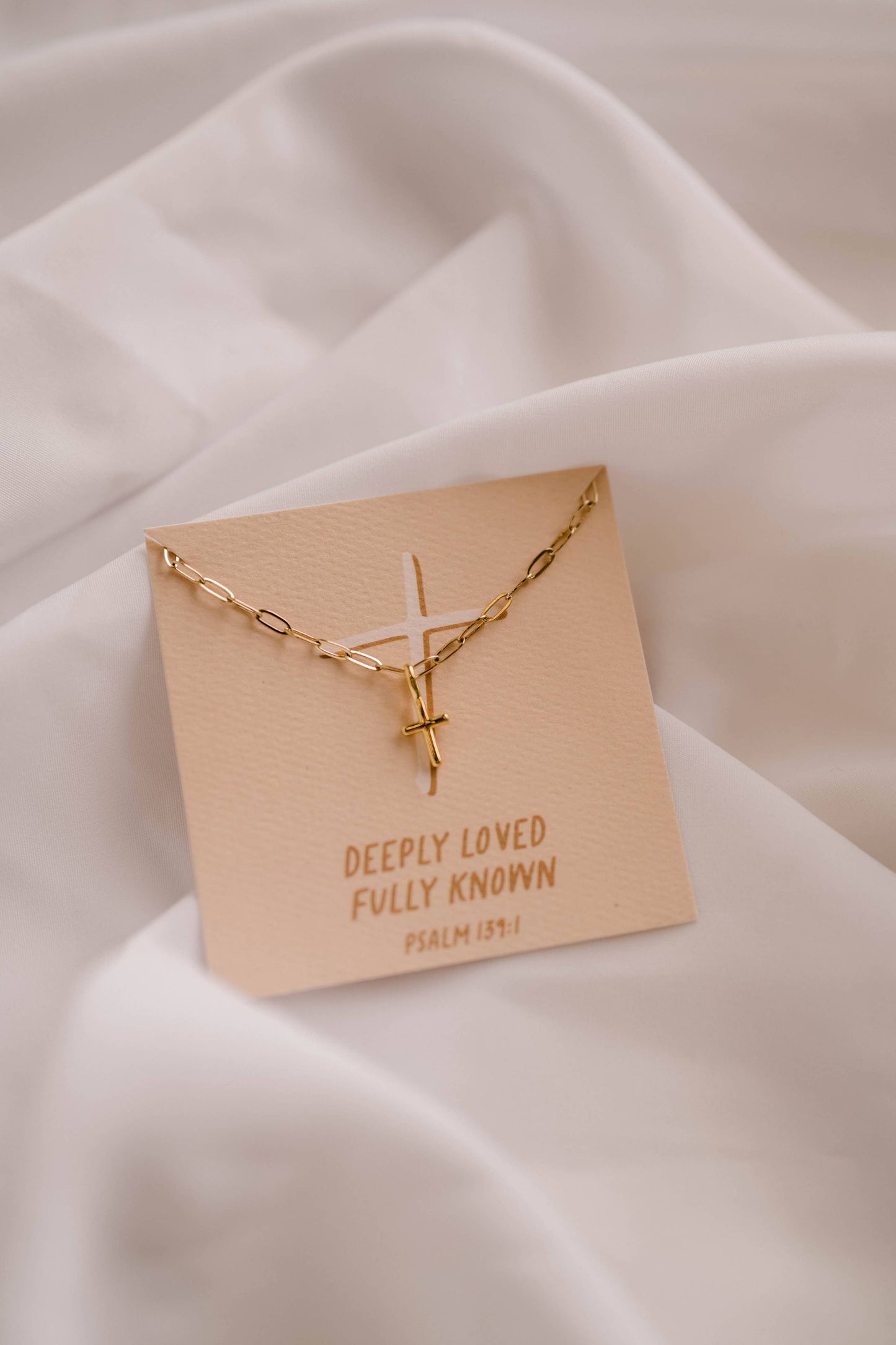 Deeply Loved Fully Known Charm Necklace - 14k Water Resistant