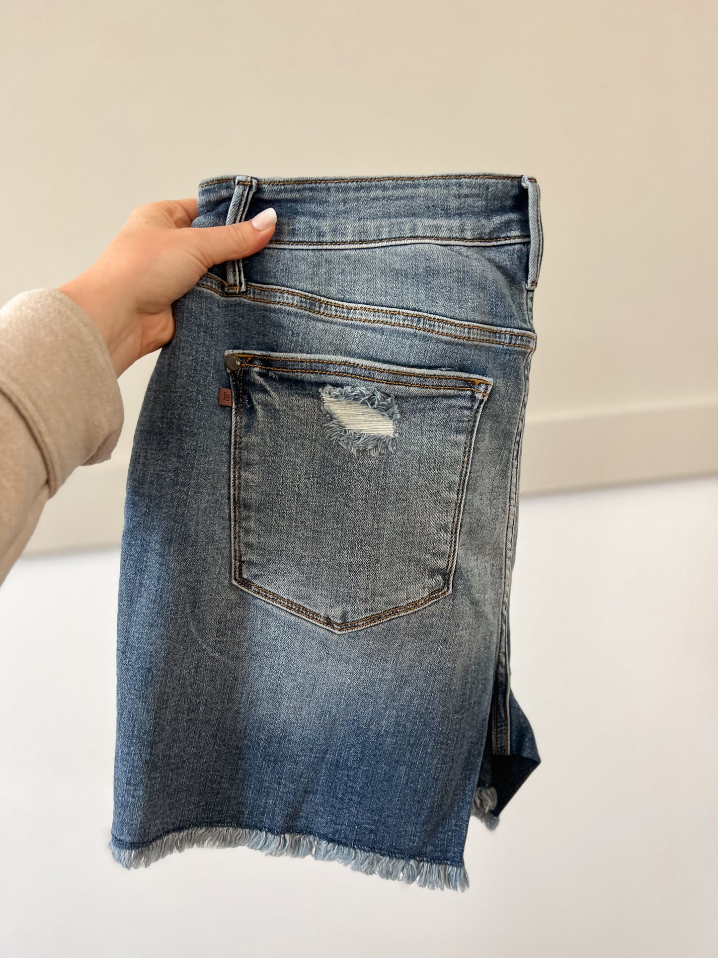 PLUS Judy Blue Denim Shorts