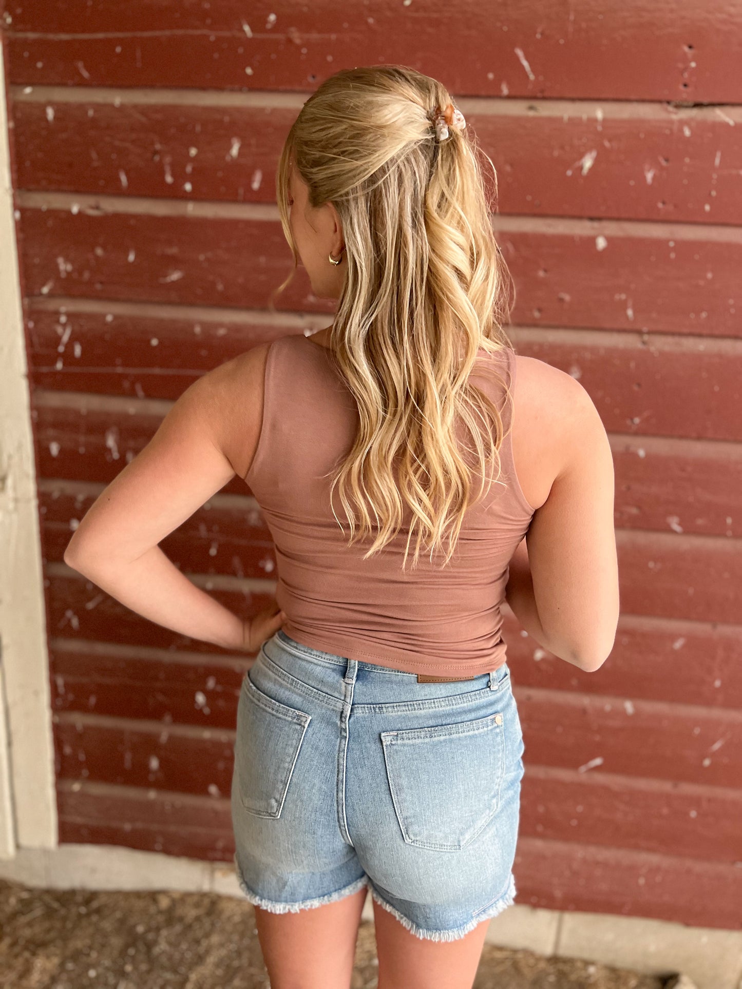 Doubled Lined Boat Neck Tank (2 colors)