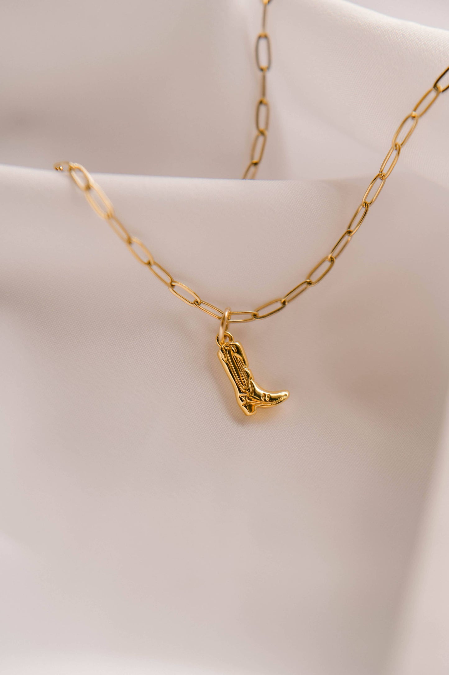Walk By Faith Charm Necklace - 14k Water Resistant
