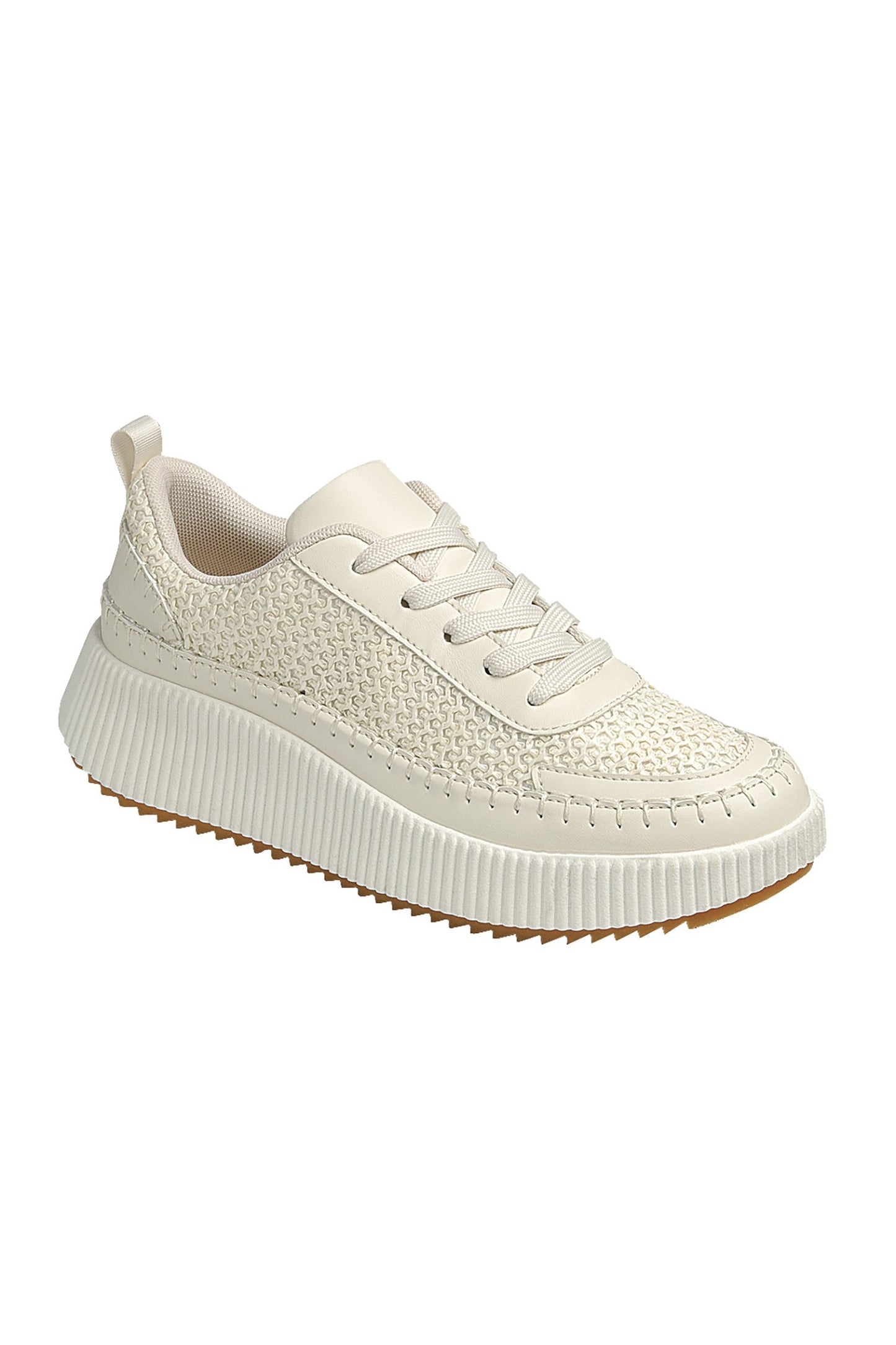 Casual Mesh Sneakers - Cream