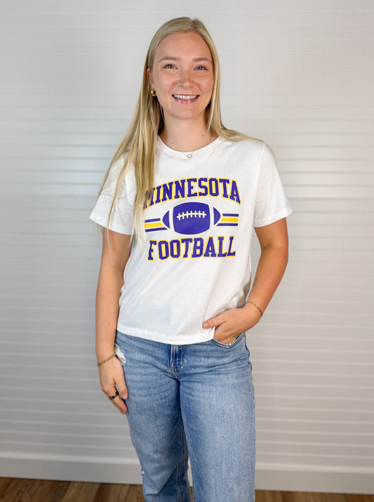 Minnesota Football Tee - White