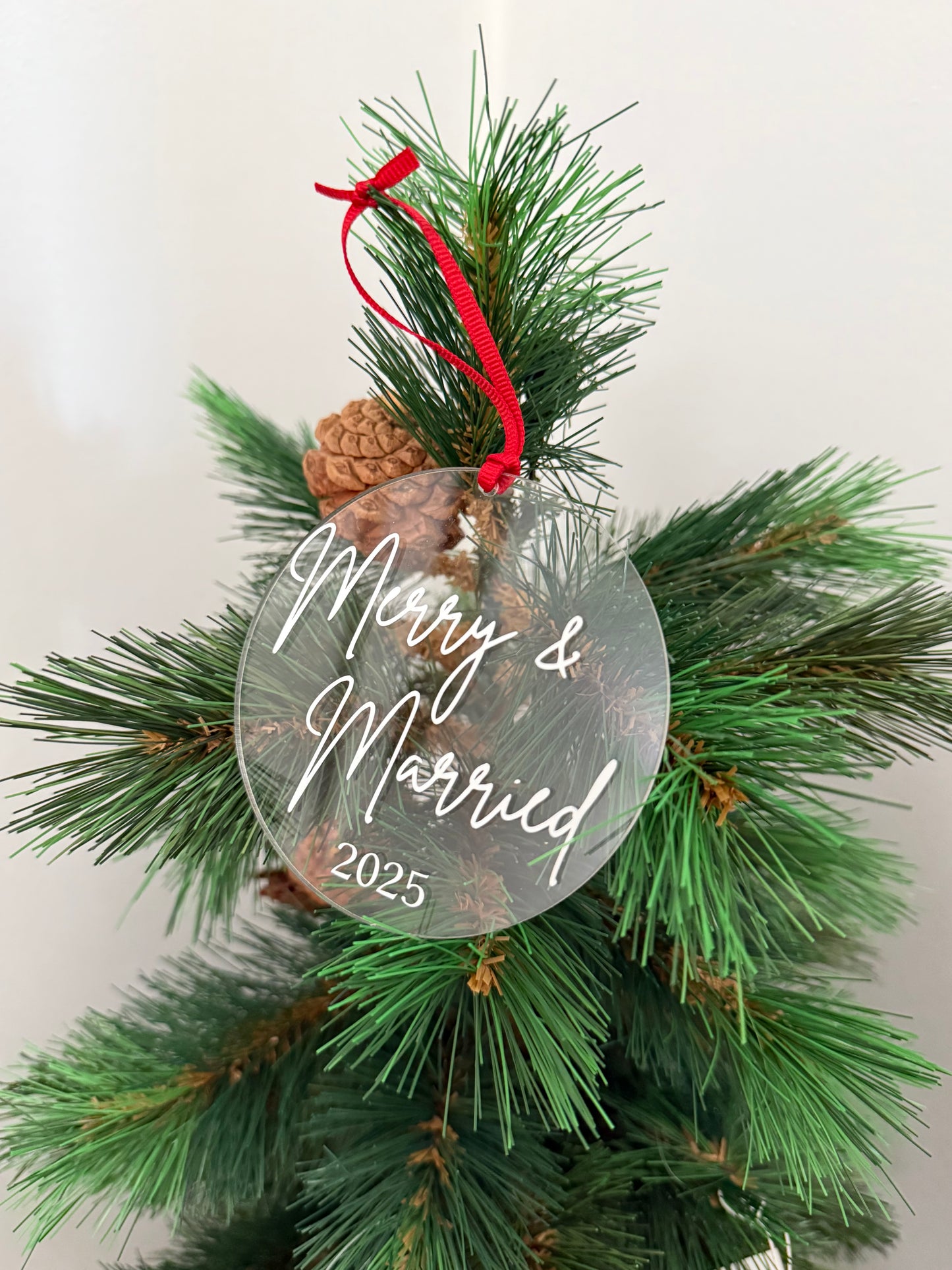 Merry & Married 2025 Acrylic Ornament