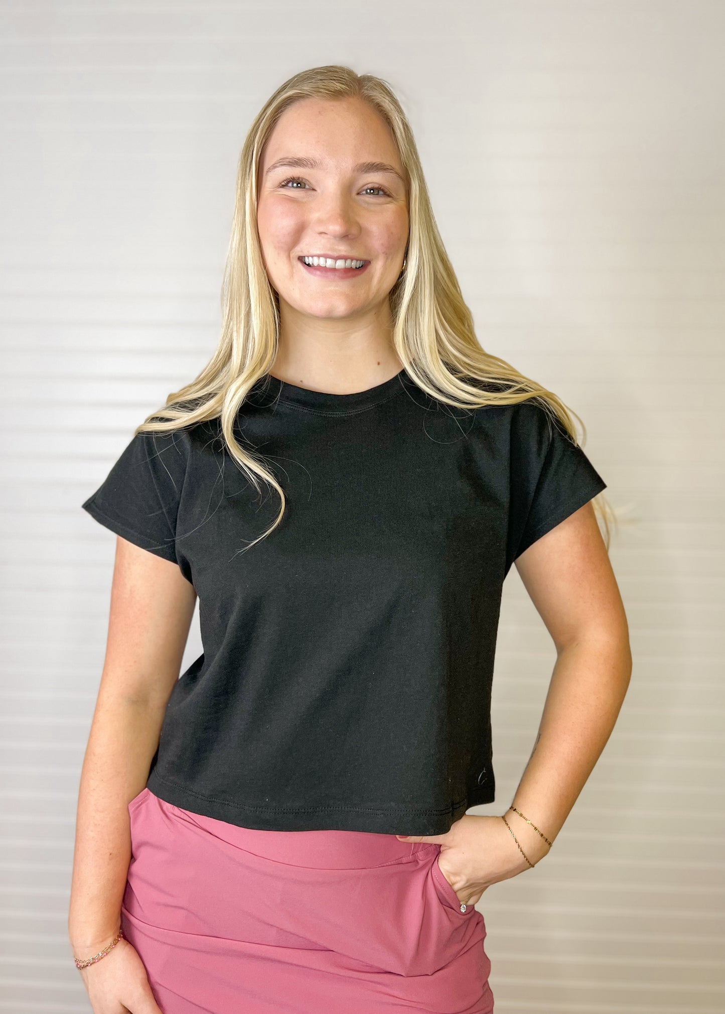 Cotton Boxy Tee - Black