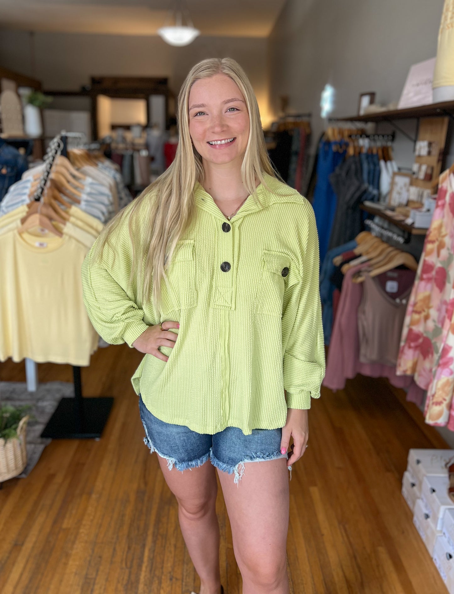 French Terry Knit Loose Fit Top (4 colors)