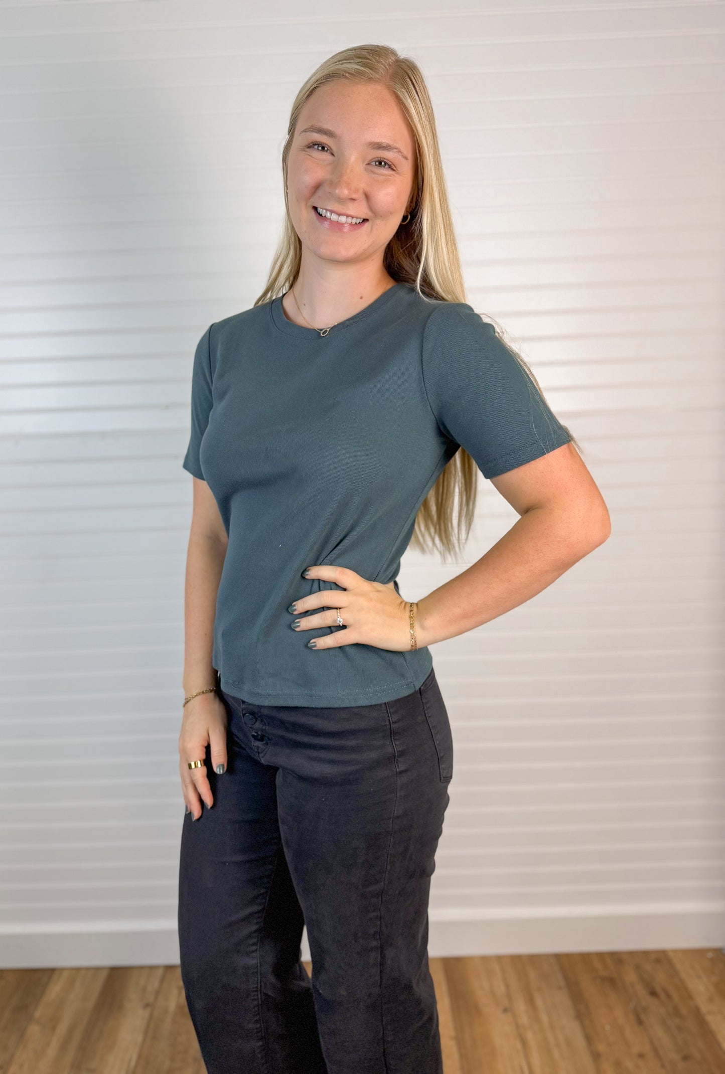 Sammie Relaxed Fit Tee - Blue
