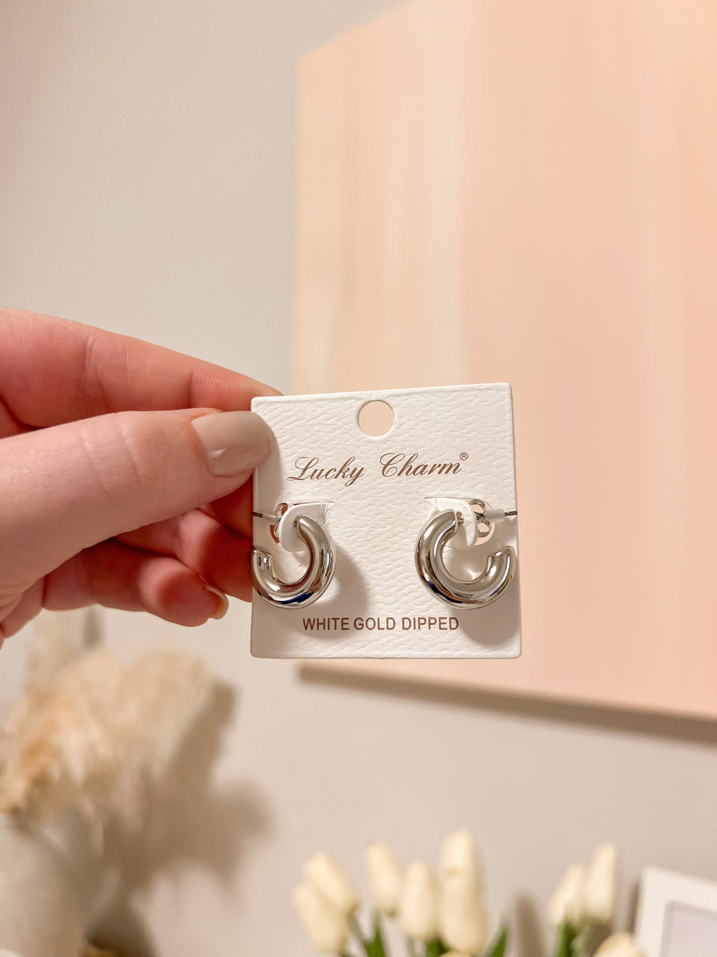 Mini Chunky Hoop Earrings (2 colors)