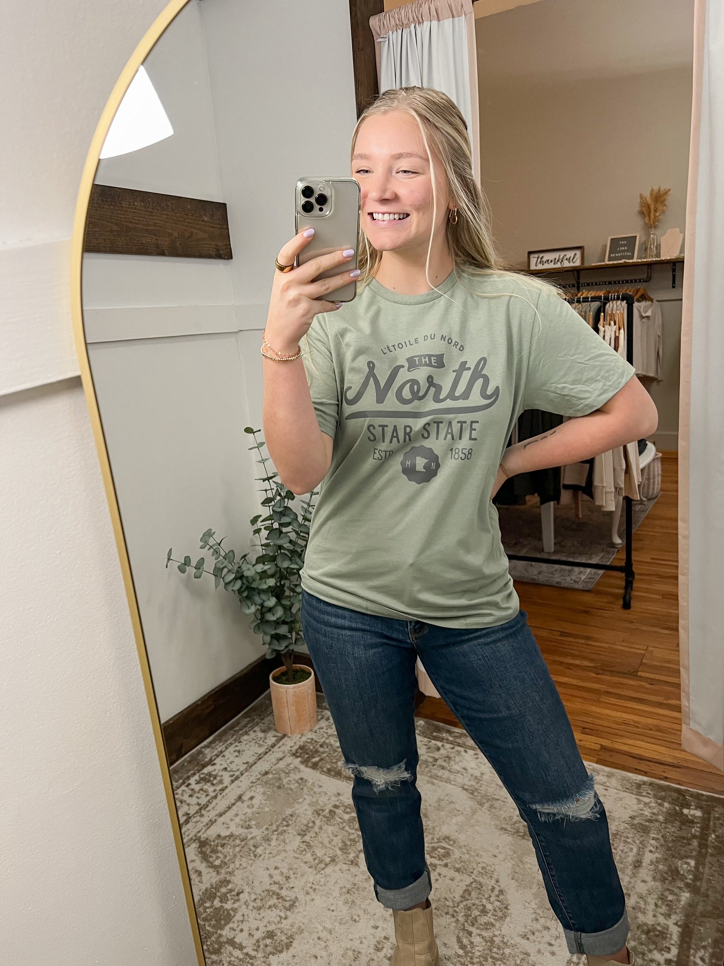 North Star State Tee - Sage