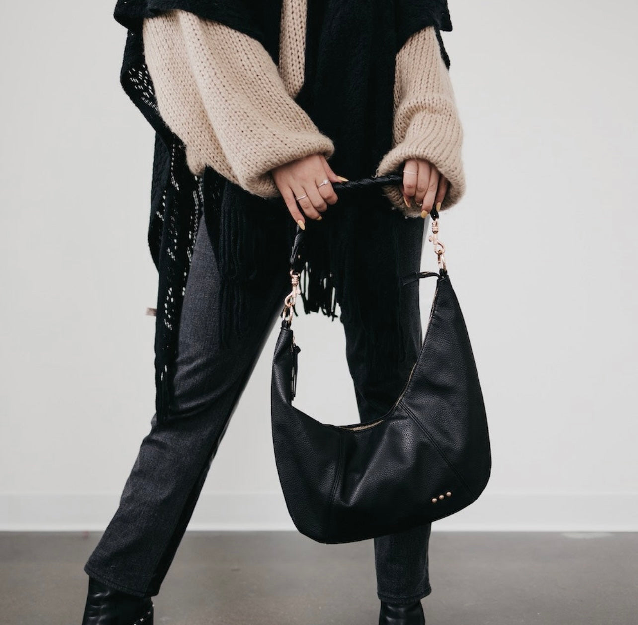 Hattie Shoulder Hobo Bag (3 colors)