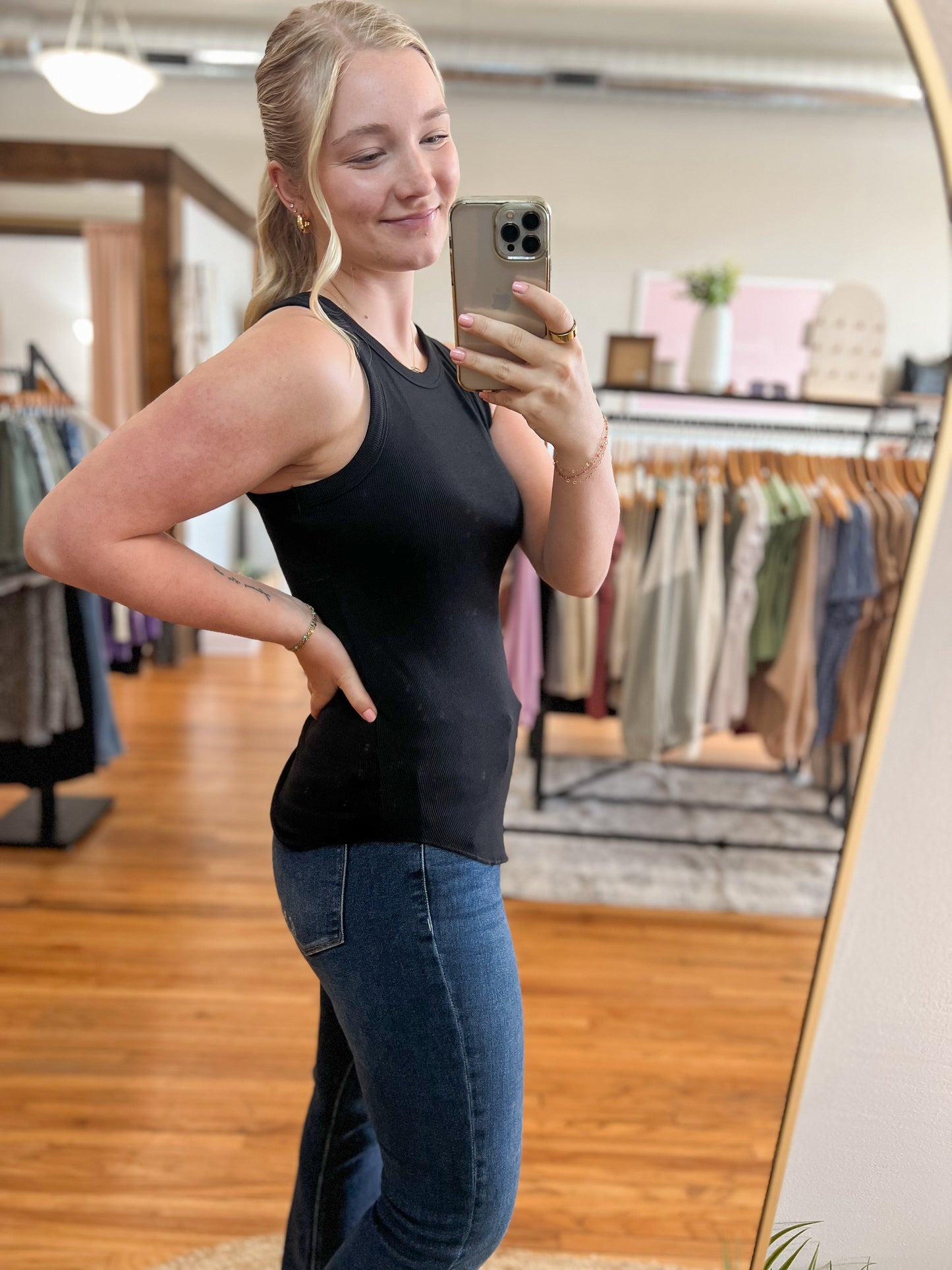 Crewneck Ribbed Knit Tank (5 colors)