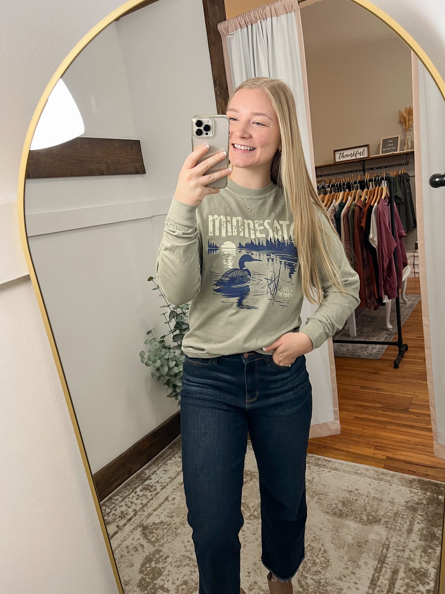 MN Loon Long Sleeve - Sandstone