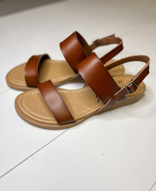 Casual Strap Sandal - Brown