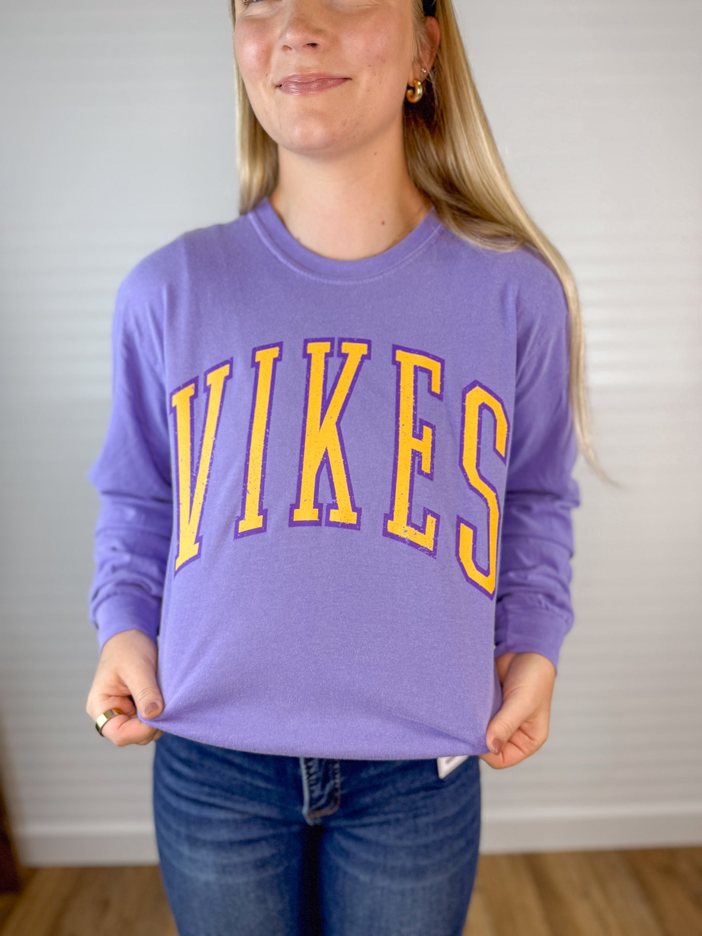 Vikes Vintage Long Sleeve - Violet