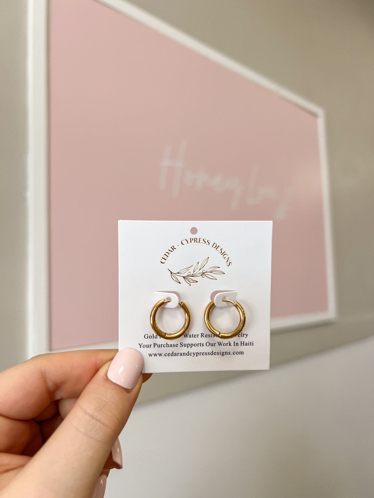 Mara Stainless Steel Hoops - Gold