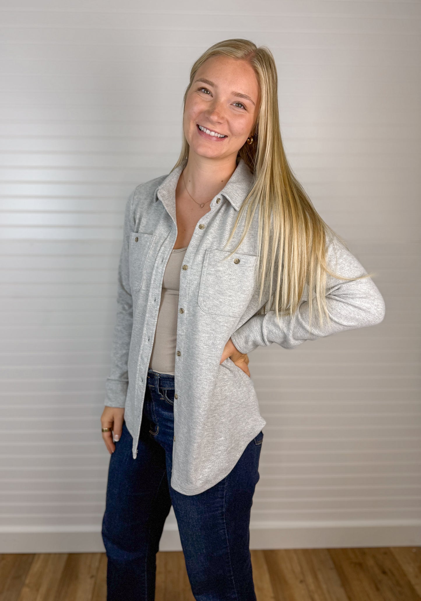 Lewis Soft Button Down Top (2 colors)