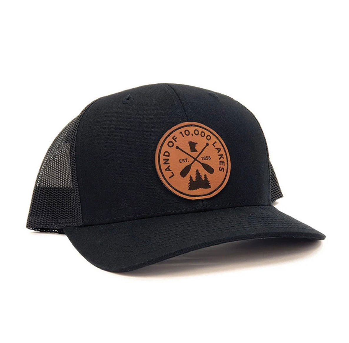 10k Lakes Flat Brim Hat - Black