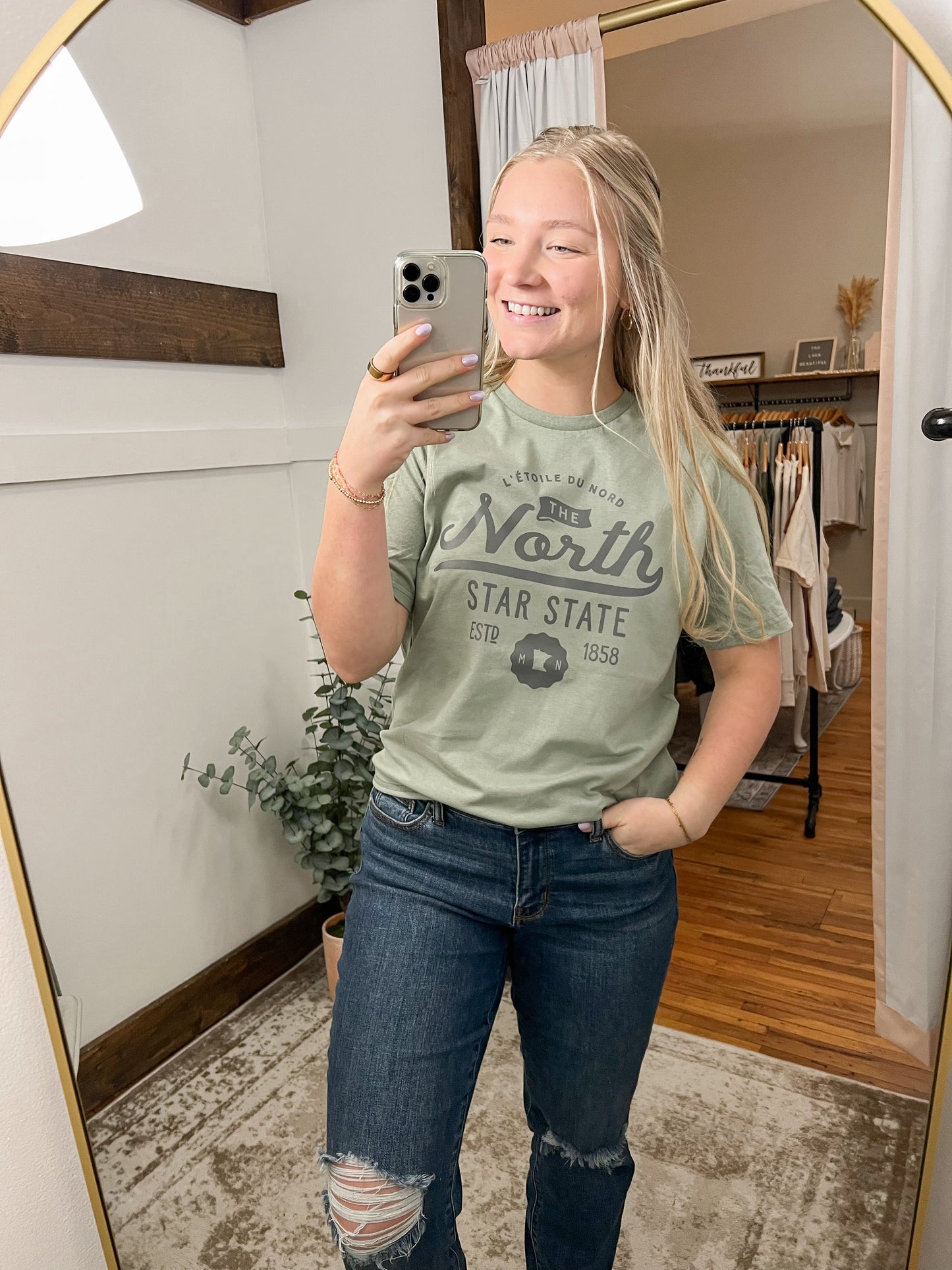 North Star State Tee - Sage