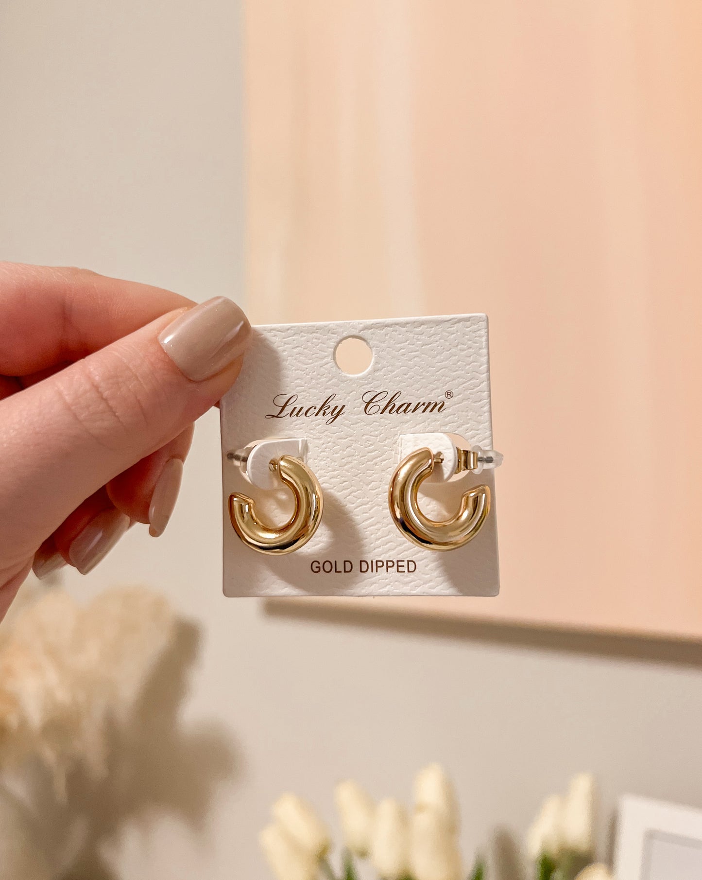 Mini Chunky Hoop Earrings (2 colors)