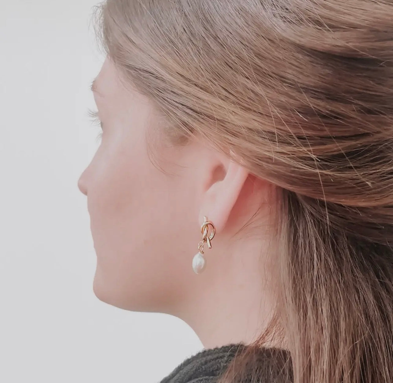 Pinky Promise Pearl Drop Earrings - WATERPROOF