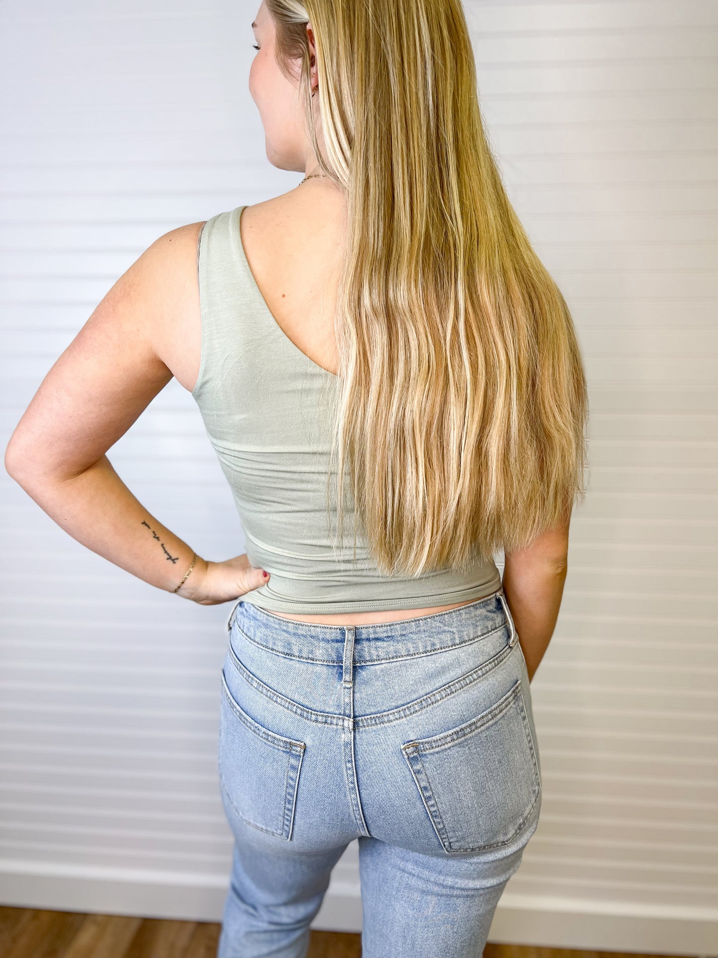Double Lined V-Neck Tank (4 colors)
