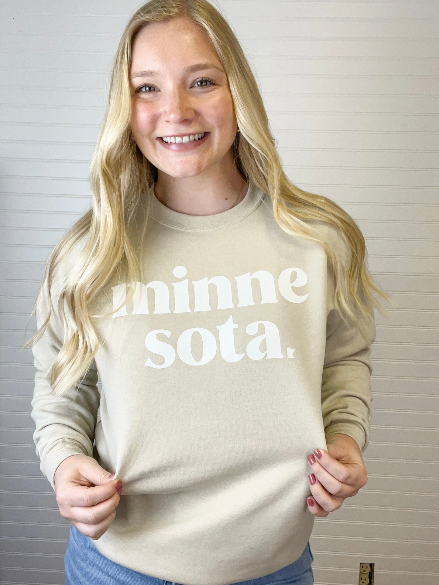Minne Sota Crewneck - Sand