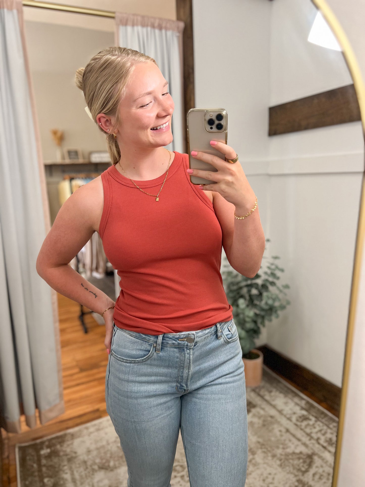 Crewneck Ribbed Knit Tank (5 colors)