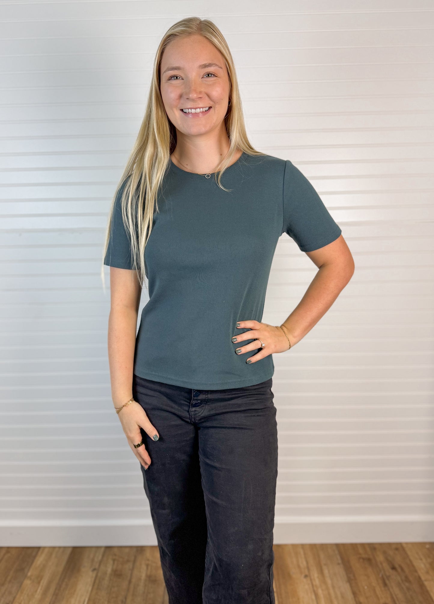 Sammie Relaxed Fit Tee - Blue