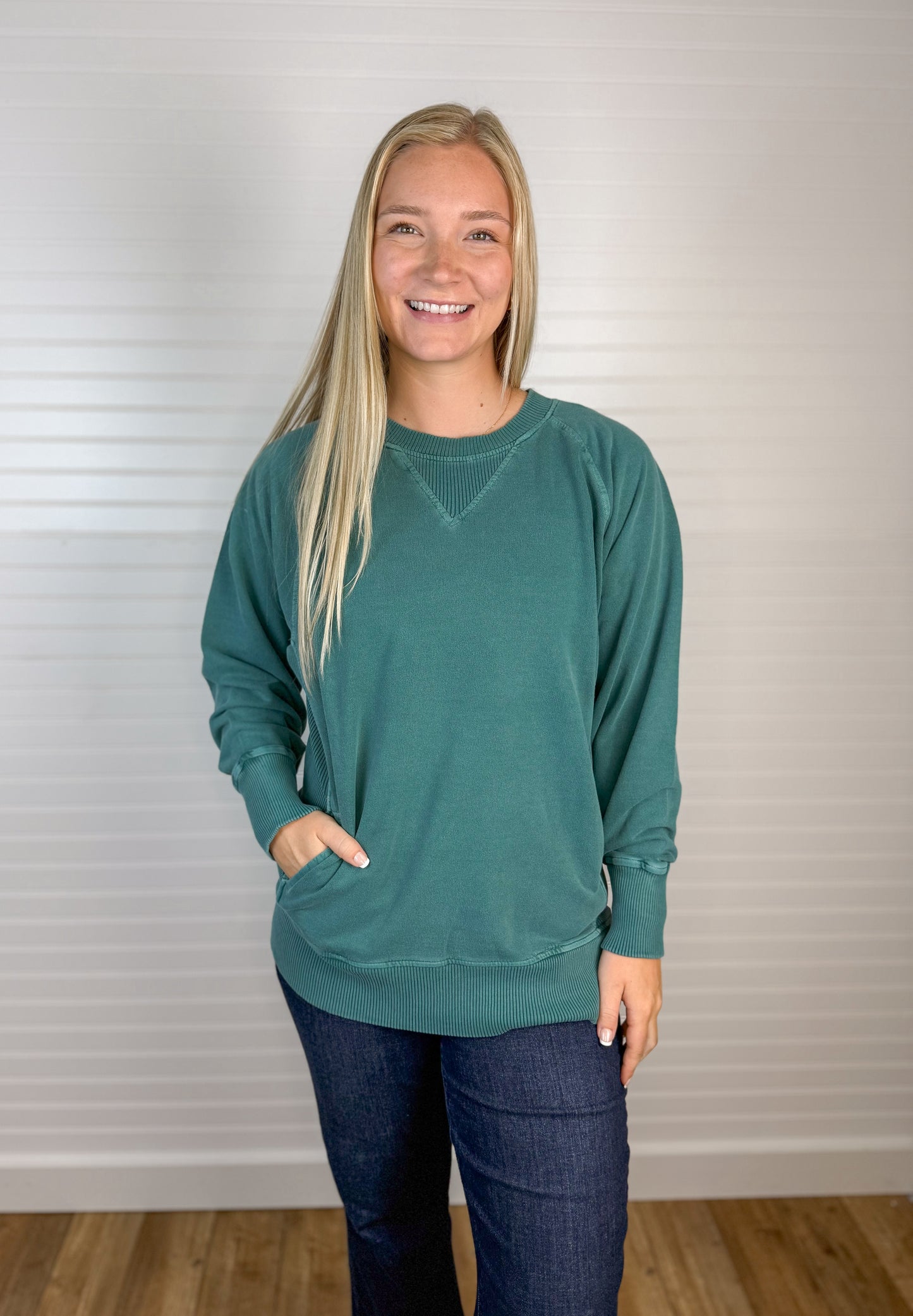 Pigment Dyed French Terry Pullover (4 colors)