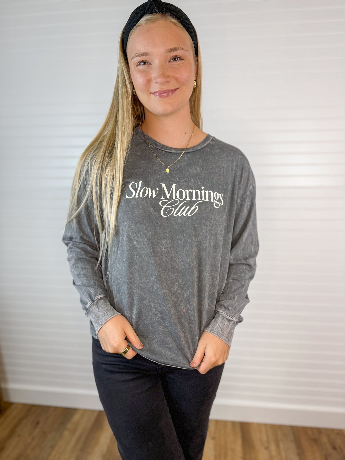 Slow Mornings Mineral Long Sleeve - Storm