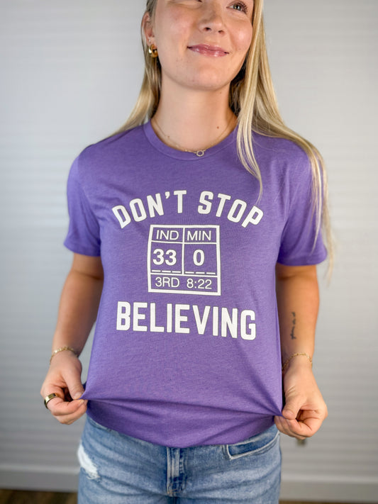 Don't Stop Believing Vikings Tee