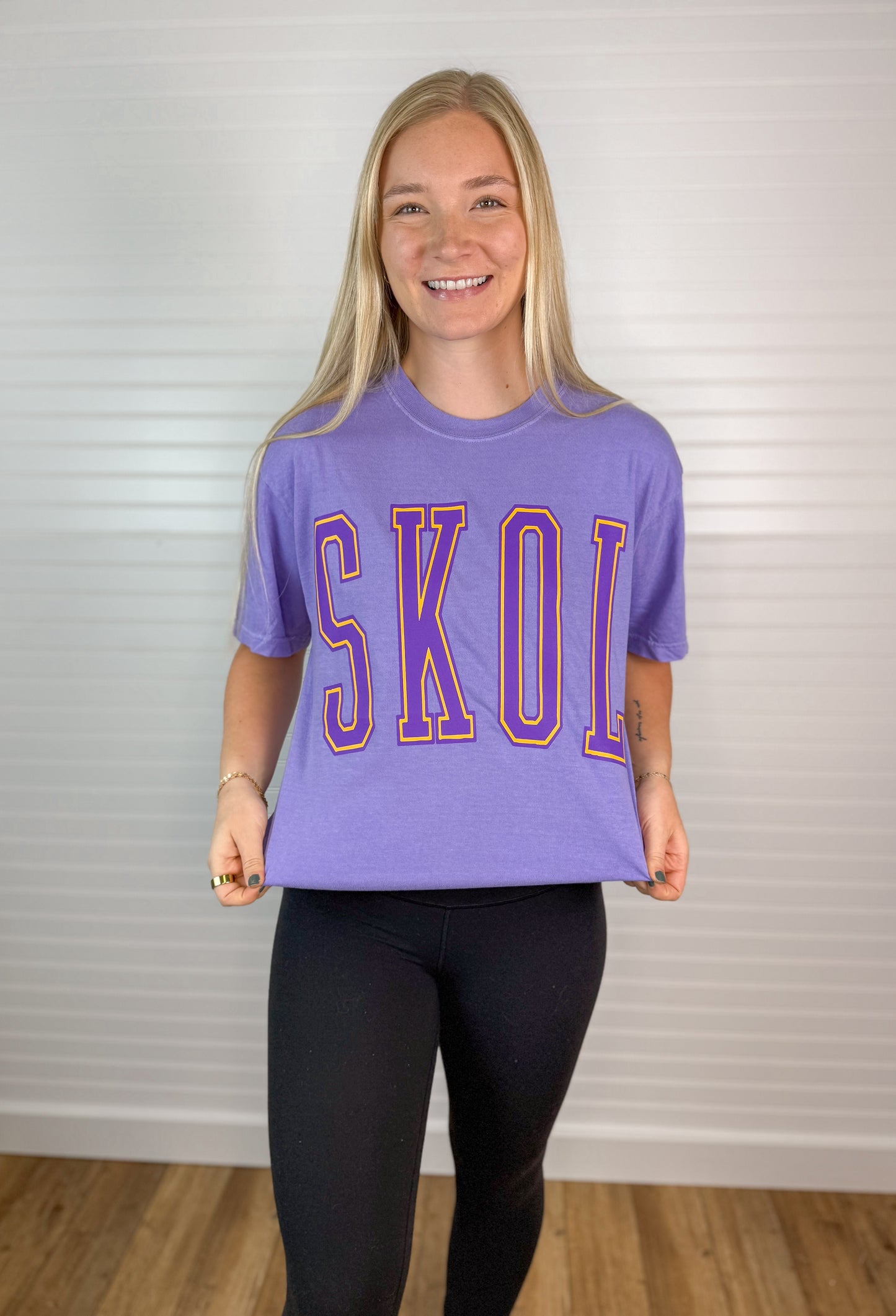 Retro SKOL Graphic Tee - Violet