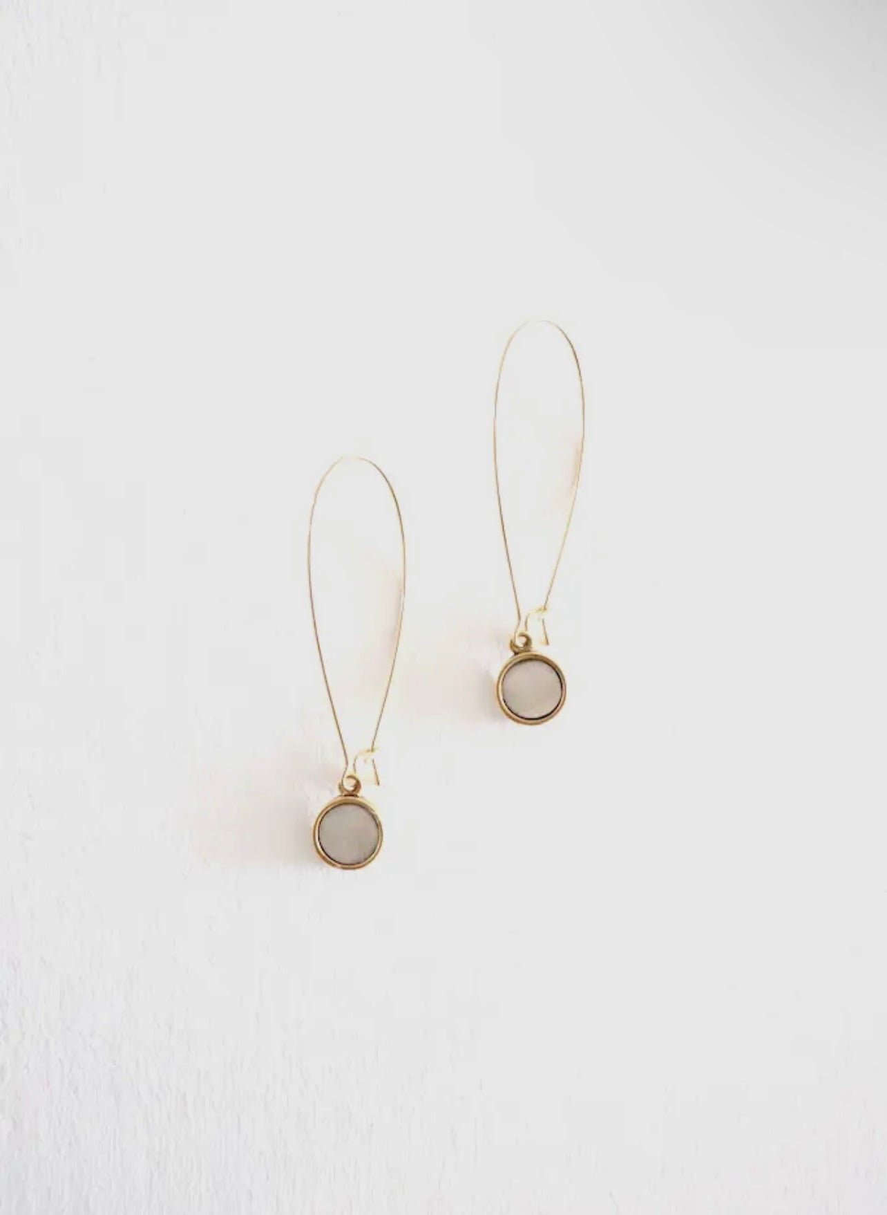 Angie Earrings - Bone