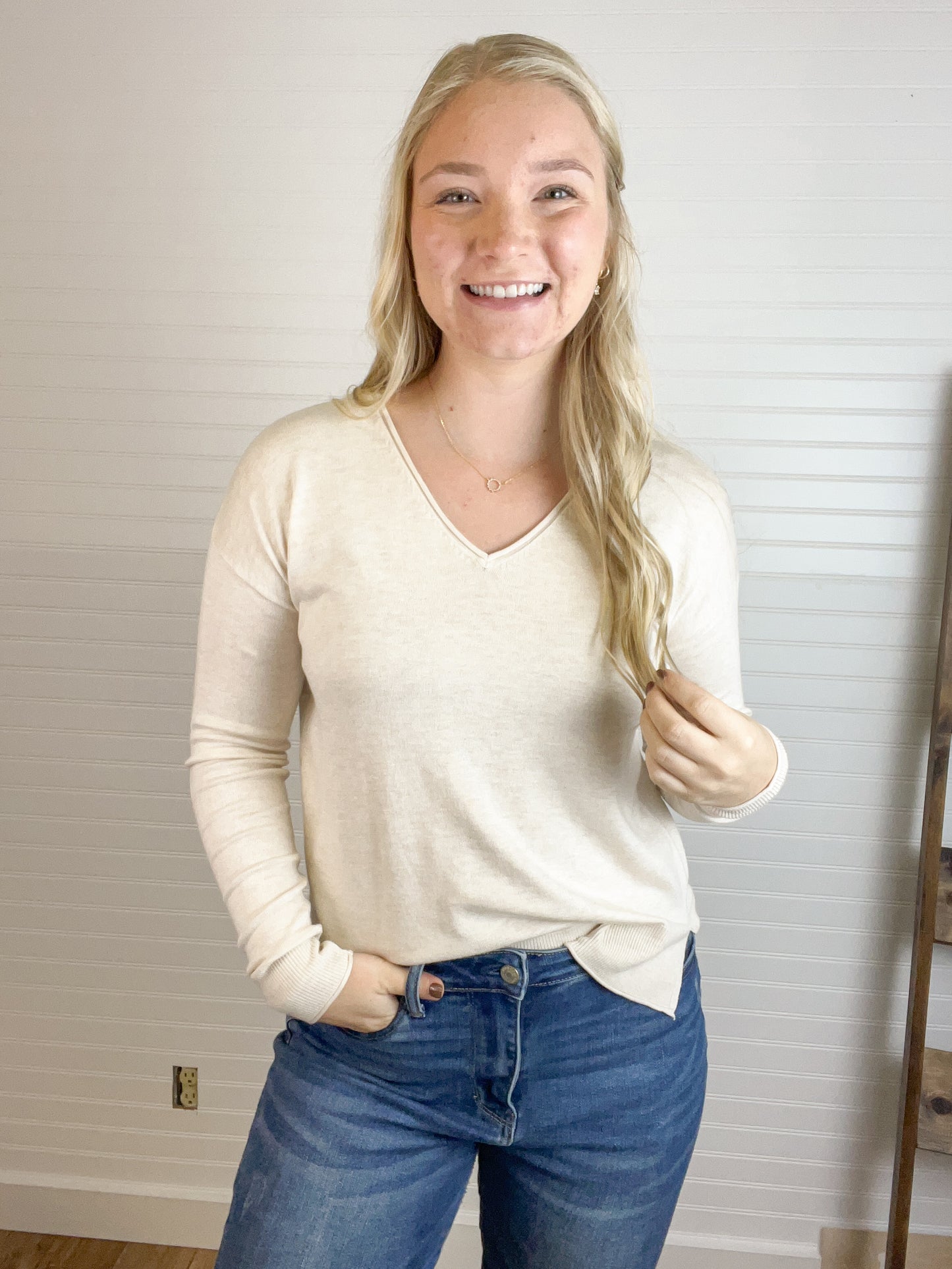 Lightweight V-Neck Sweater (2 colors)