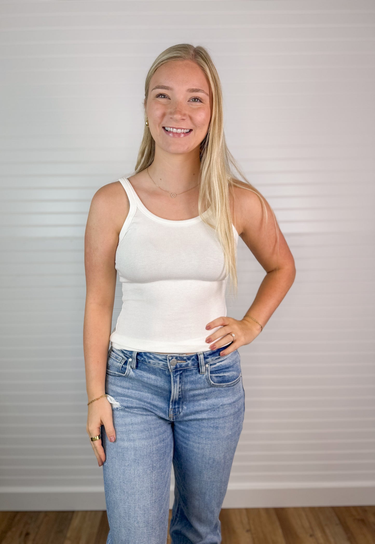 Stretchy Basic Ribbed Tank (2 colors)