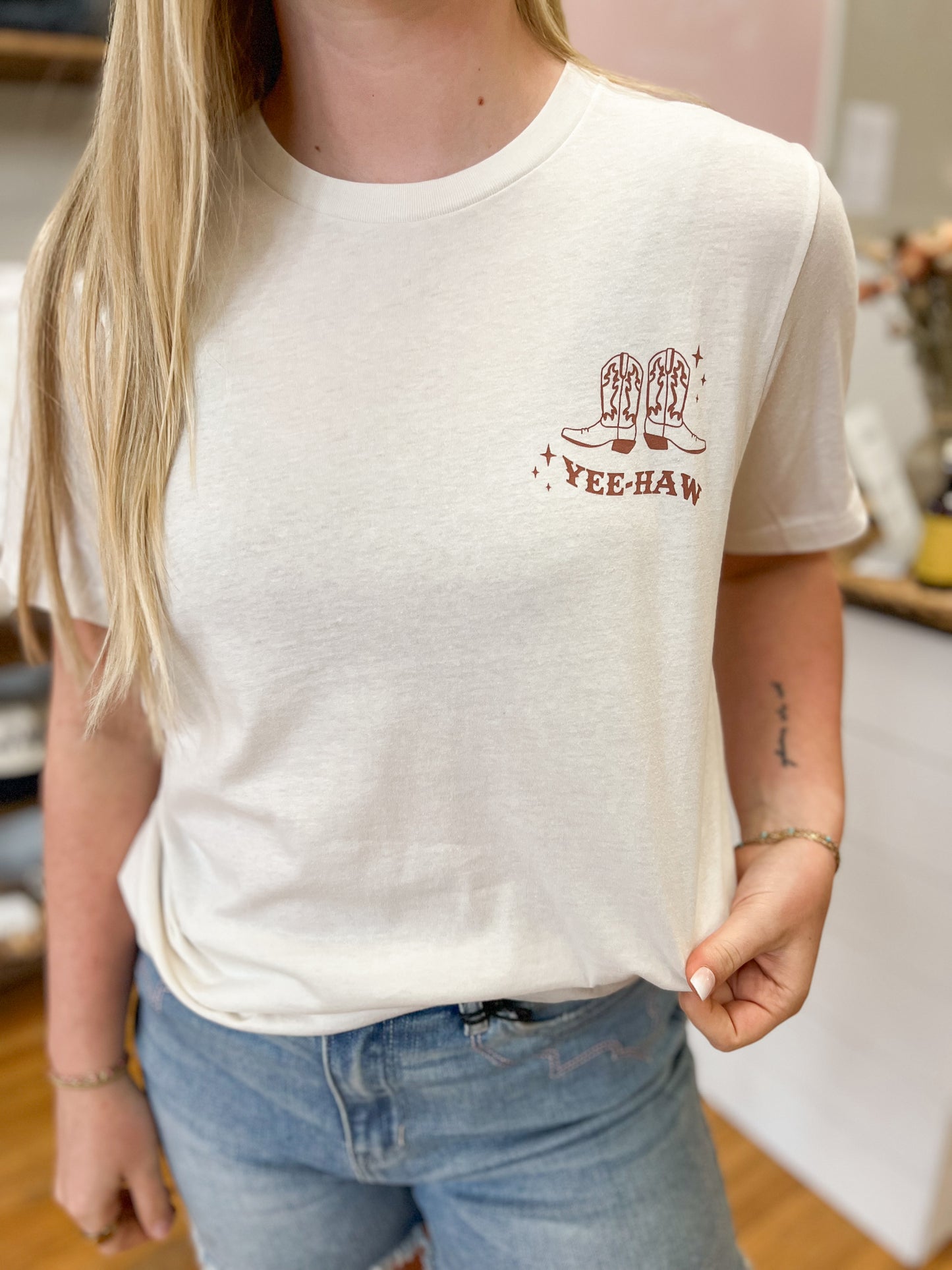 Yee-Haw Graphic Tee - Vintage White