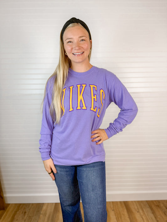 Vikes Vintage Long Sleeve - Violet
