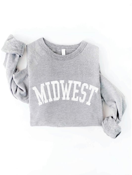 Midwest Graphic Crewneck - Athletic Gray