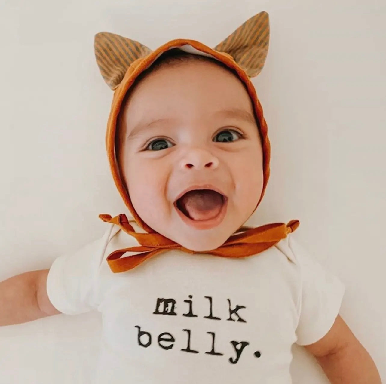 “Milk Belly” Organic Cotton Onesie