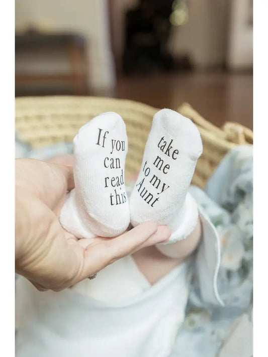 Take Me to My Aunt Baby Socks