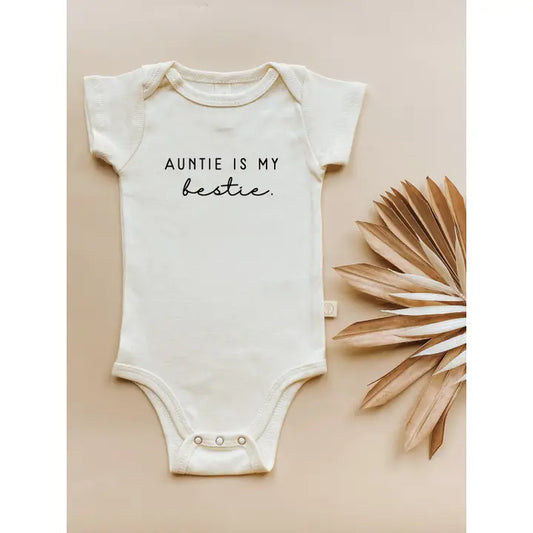 Auntie is my Bestie Organic Cotton Onesie