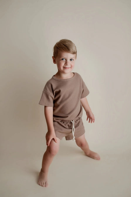 Baby/Toddler Waffle Top & Bottom Set (2 colors)