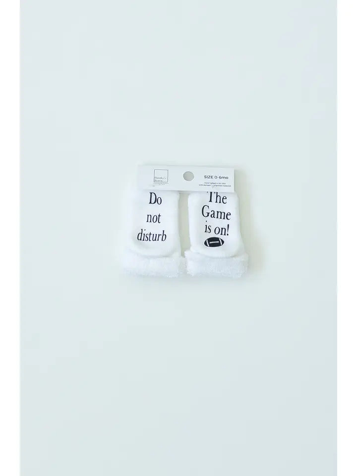 Do Not Disturb, The Game Is On Baby Socks