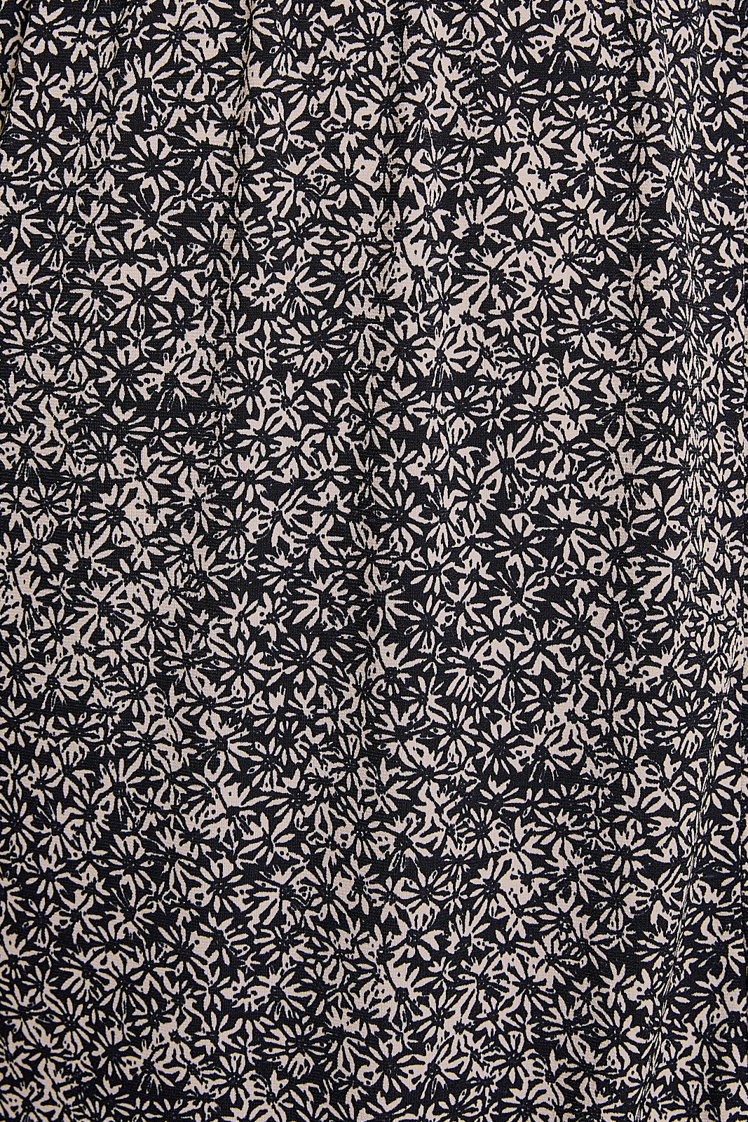 PLUS Ditsy V-Neck Maxi Dress - Black/Cream