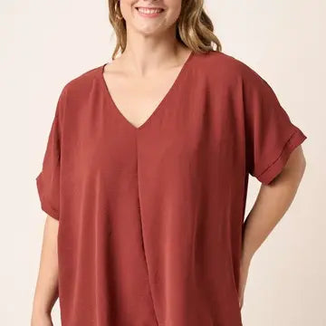 PLUS Airflow Dolman Top - Brick