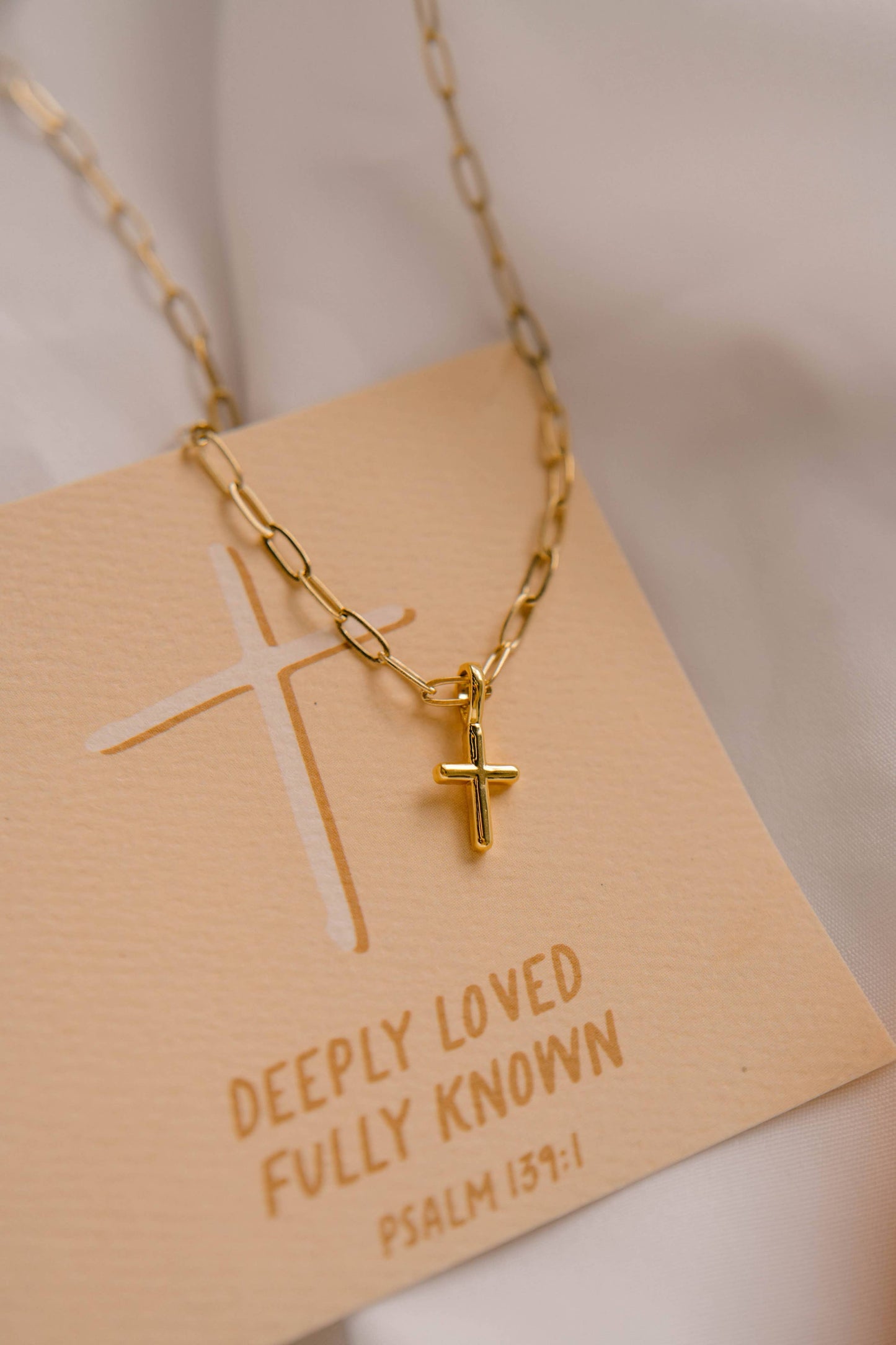 Deeply Loved Fully Known Charm Necklace - 14k Water Resistant