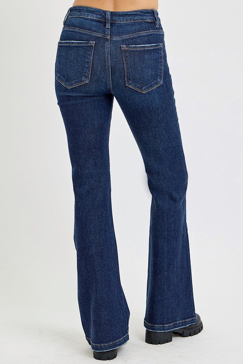 Tummy Control High Rise Flare Denim