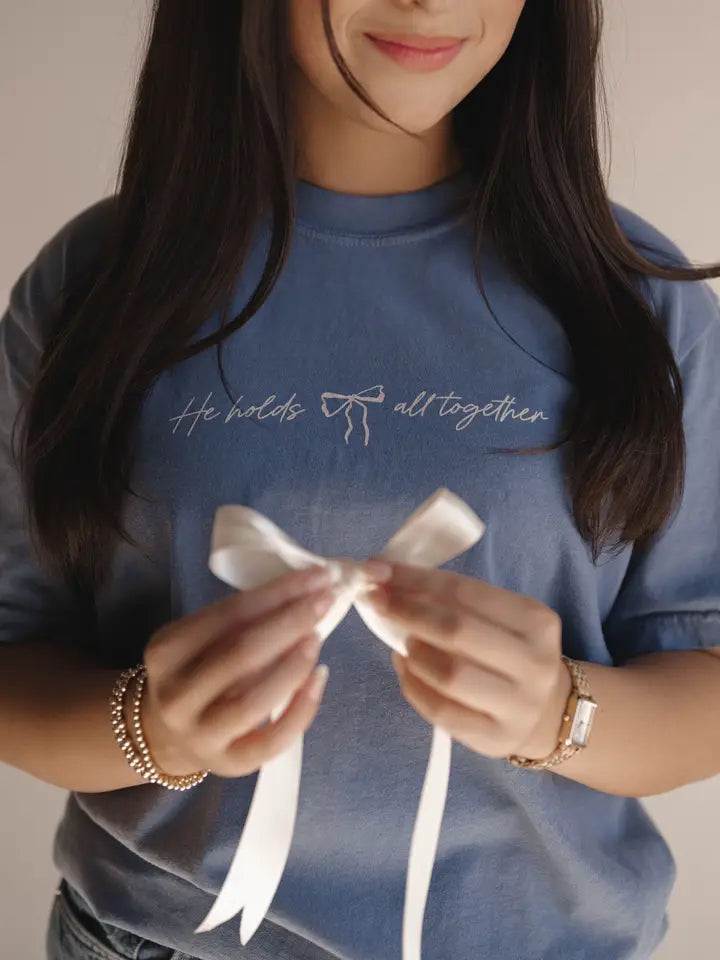 He Holds All Together Christian Graphic Tee