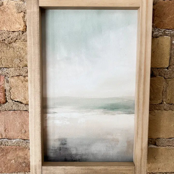Blue Horizon Wooden Sign